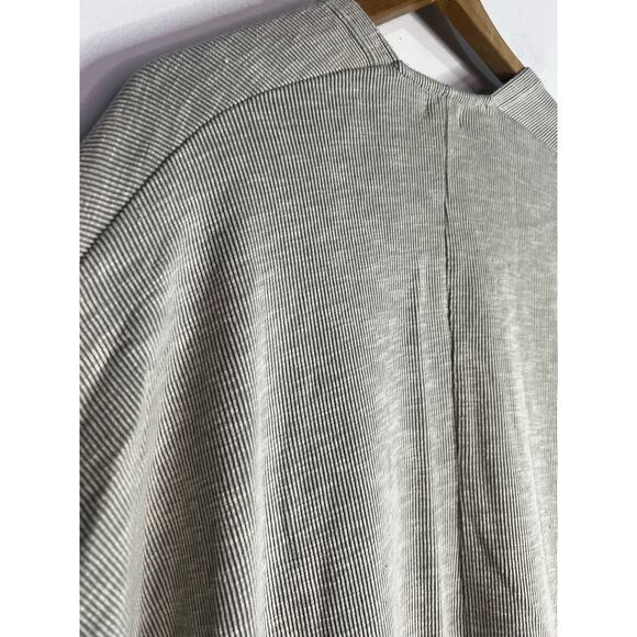 Donni. Open Oversized Lighter Weight Cardigan One Size Ivory Gray - Picture 6 of 7